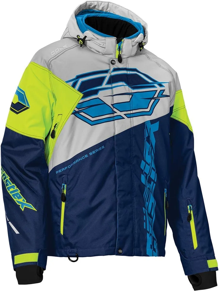 Castle X Men's Code Jacket in Navy/Process Blue/Hi-Vis, Size X-Large