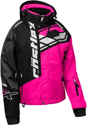 Castle X Women's Code G4 Snowmobile Jacket (Pink Glo/Black/Charcoal - 3W)
