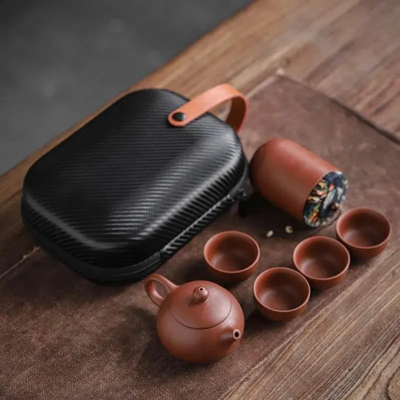Ceramic Gaiwan Kung Fu Tea Set - Portable Gift for Tea Enthusiasts