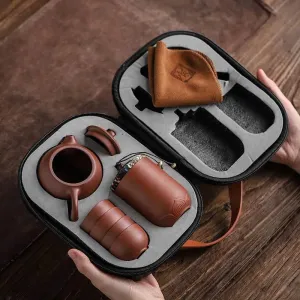 Ceramic Gaiwan Kung Fu Tea Set - Portable Gift for Tea Enthusiasts