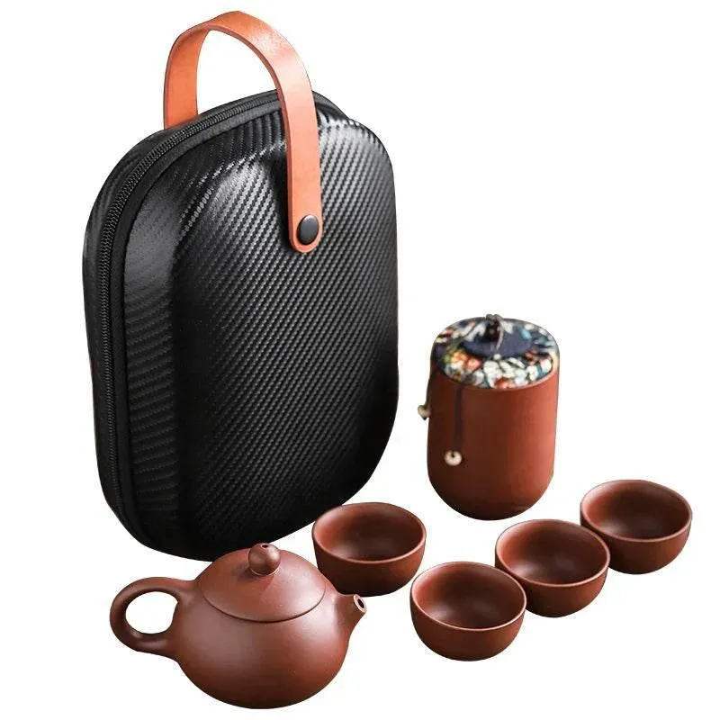 Ceramic Gaiwan Kung Fu Tea Set - Portable Gift for Tea Enthusiasts