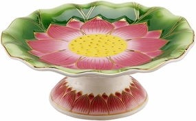 Ceramic Footed Bowl Decorative Storage Fruit Bowl Pedestal Bowl Fruit Bowl Holder Dessert Plate Snack Container for Kitchen Counter Coffee Table (Size : 8inch) (6inch)