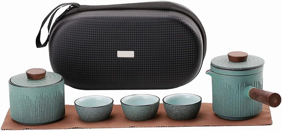 Ceramic Teapots Cups Tea Sets Portable Travel Bag Tea Ceremony Decoration Accessories Teacups