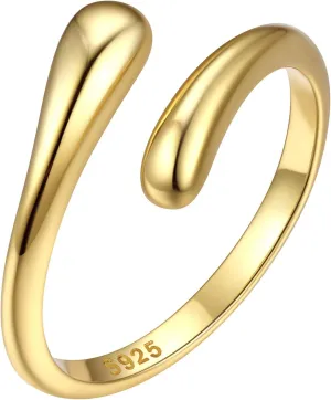 ChicSilver Sterling Silver Toe Rings for Women 14K Gold Toe Rings for Women Open Adjustable Toe Ring for Women Toe Jewelry for Summer Beach