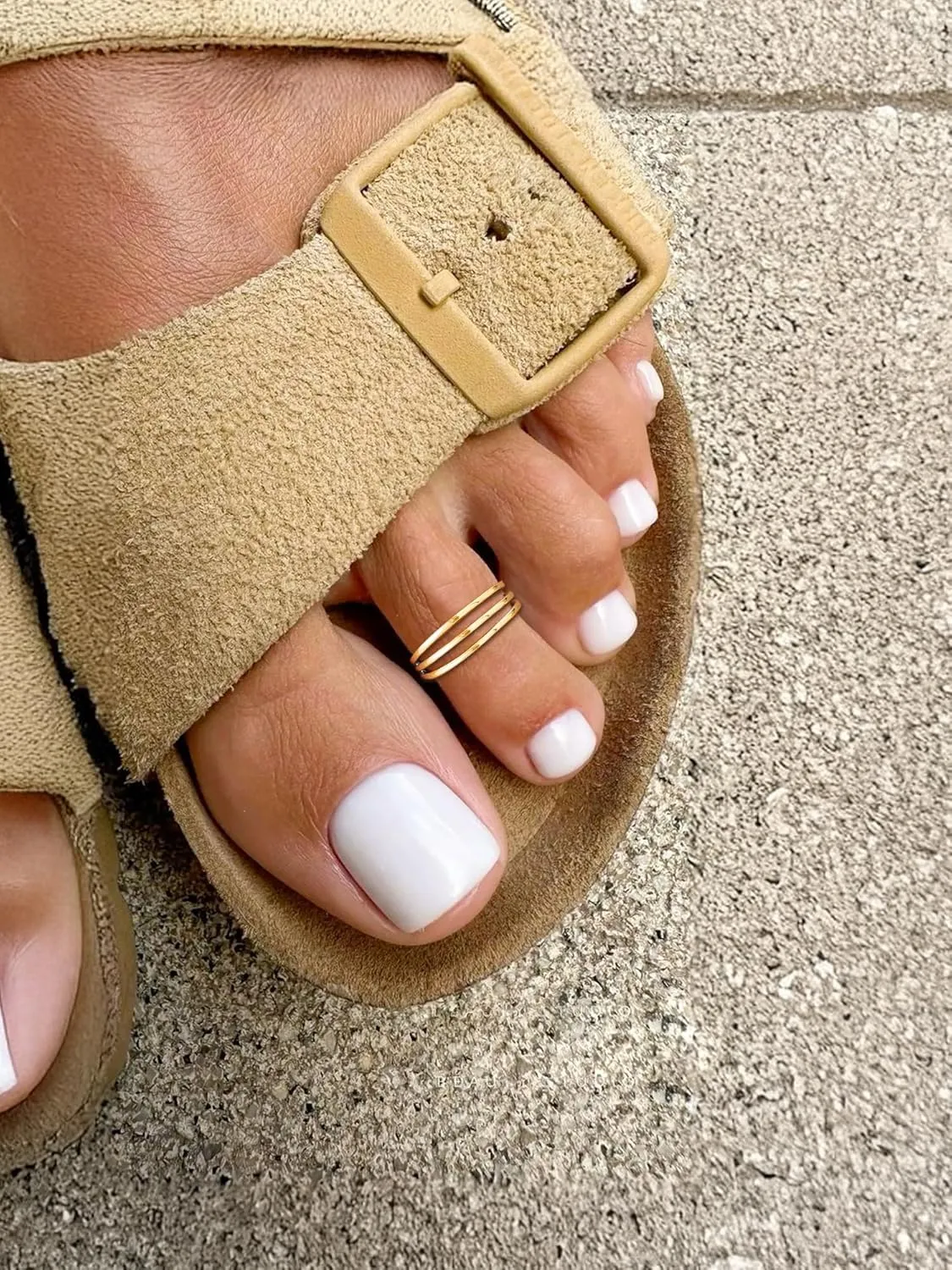 ChicSilver Sterling Silver Toe Rings for Women 14K Gold Toe Rings for Women Open Adjustable Toe Ring for Women Toe Jewelry for Summer Beach
