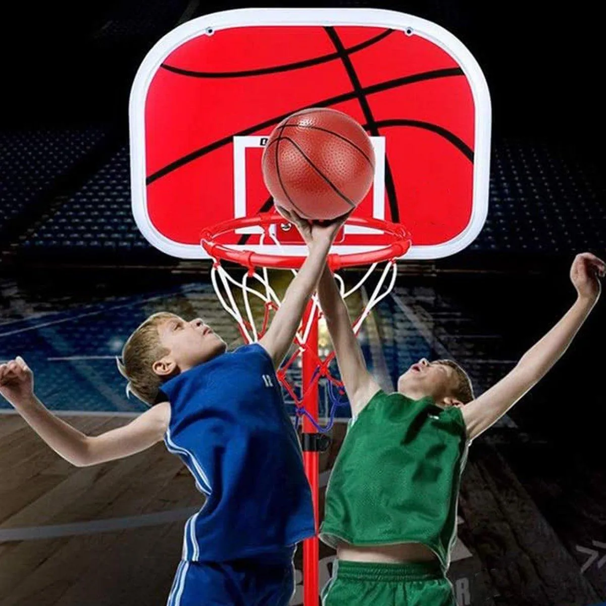 Childrens Basketball Rack Liftable Iron Rod Indoor Outdoor Frame Ball Shooting Toy
