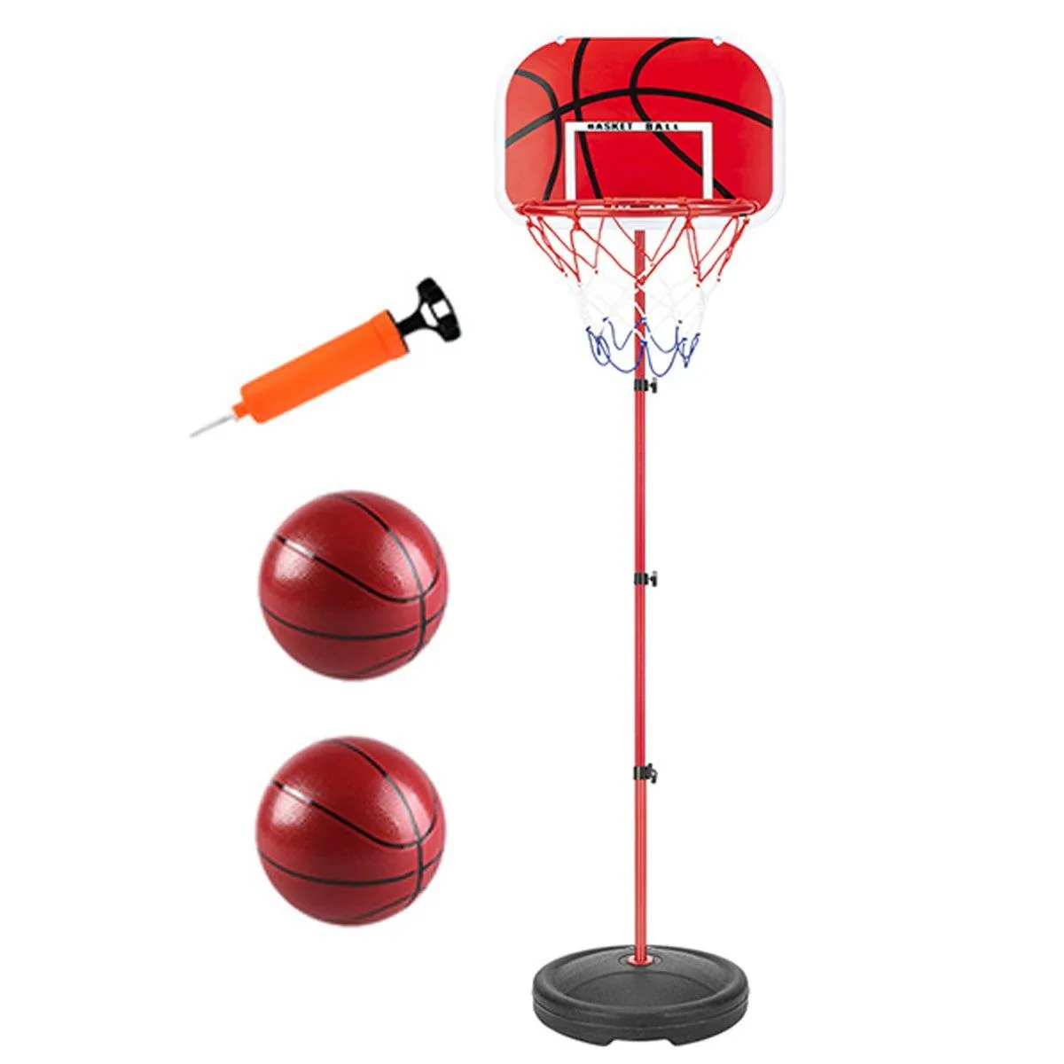 Childrens Basketball Rack Liftable Iron Rod Indoor Outdoor Frame Ball Shooting Toy