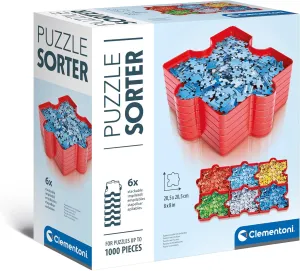 Clementoni- Puzzle Sorter: 6 Trays for Easy Jigsaw Puzzle Sorting Up to 1000 Pieces (10  Months)