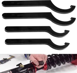 Coilover Adjustment Tool Compatible for Coilovers k sport Skunk 2 Apexi Megan Apexi(More See Fitment)- 2Large Steel Spanner Wrench 1Small Wrench 1Mid Size Wrench