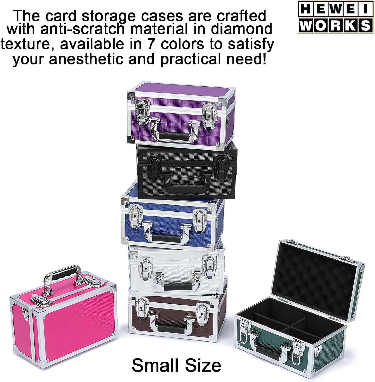 Collectable Trading Card Cases, Toploaders Storage Box, Magnetic Card Storage Hard Cabinet, Graded Card Storage Case, Sports & Trading Collector Storage Box (black)