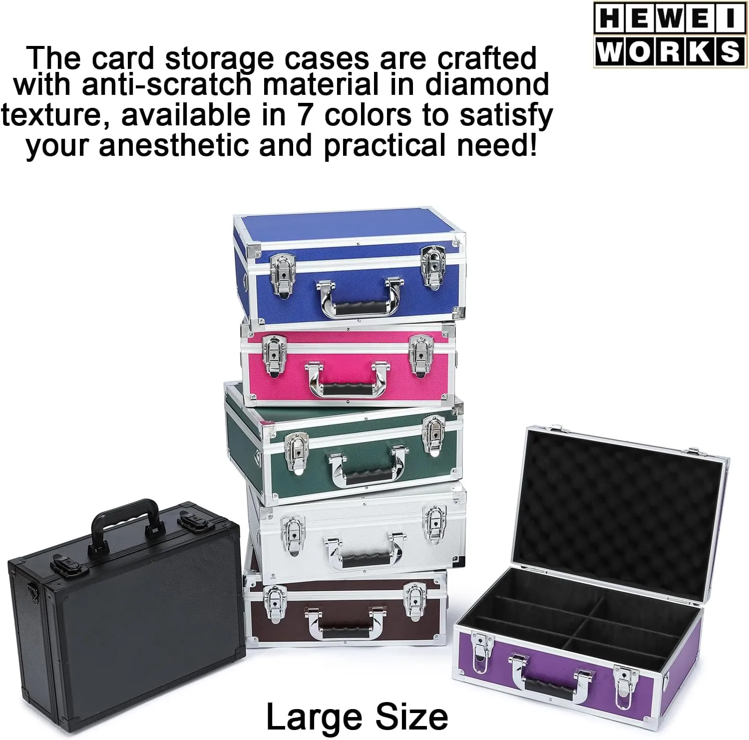 Collectable Trading Card Cases, Toploaders Storage Box, Magnetic Card Storage Hard Cabinet, Graded Card Storage Case, Sports & Trading Collector Storage Box (Green)