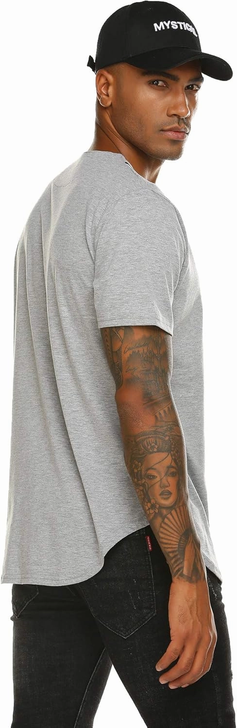 COOFANDY Men's Baseball Button Down Jersey Short Sleeve Hipster Hip Hop T Shirts