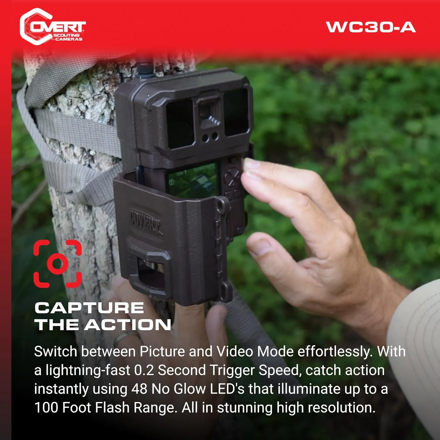 Covert Scouting Outdoor Cameras WC30-V (Verizon LTE) Cellular Game & Trail Camera for Hunting Deer and Wildlife (CC8014)