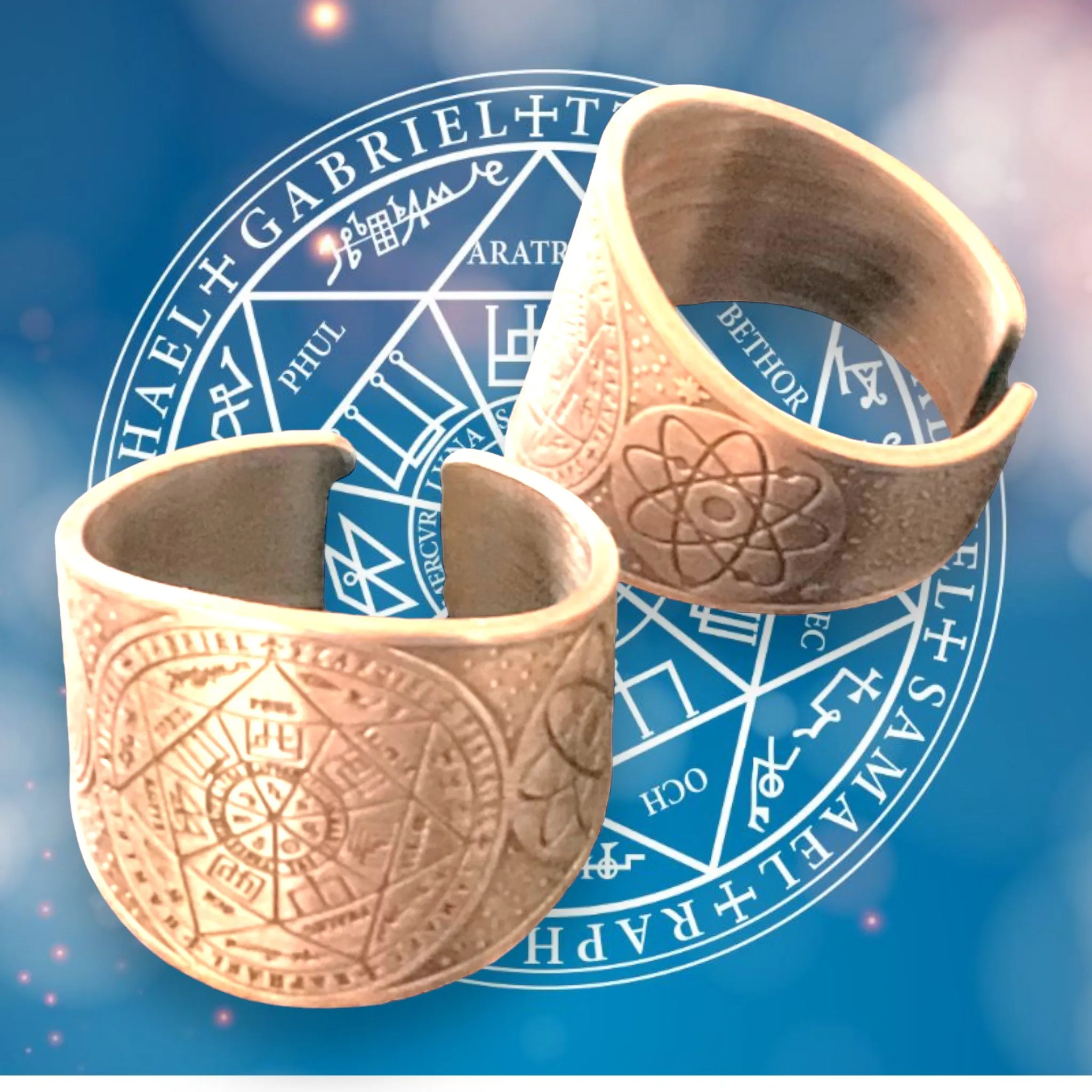 CR3 Copper Ring ‘Seal of the 7 Archangels’