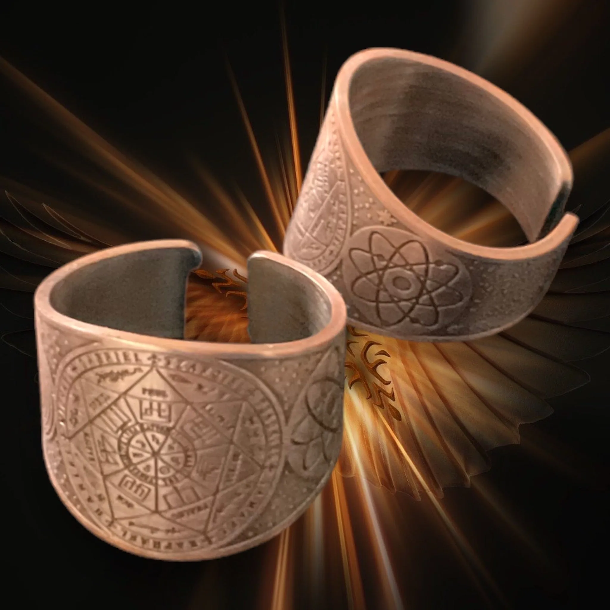CR3 Copper Ring ‘Seal of the 7 Archangels’