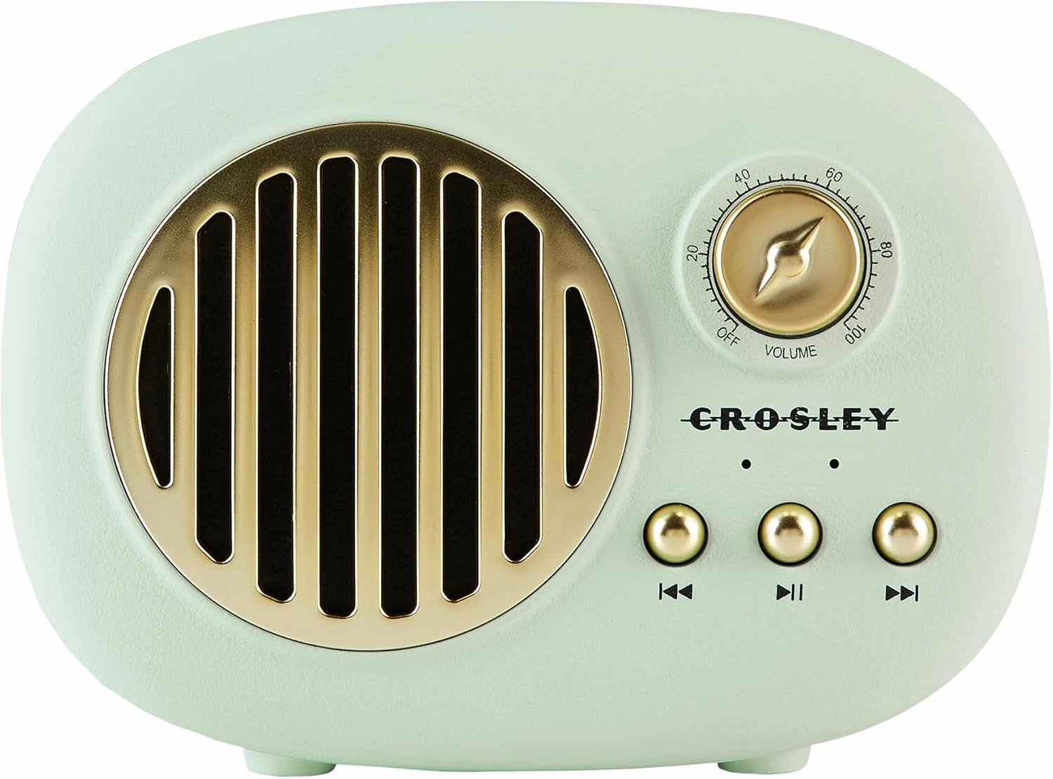 Crosley CR3044A-MN Piper Portable Bluetooth Speaker, Mint