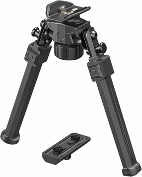 CVLIFE Adjustable Rifle Bipod with Adapter Compatible with M-Rail and Sling Stud for Hunting