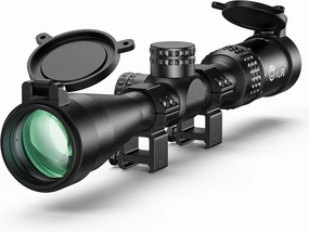 CVLIFE JackalHowl F02 Rifle Scope - 1-inch Tube SFP Rifle Scope with 20mm Scope Rings - Second Focal Plane