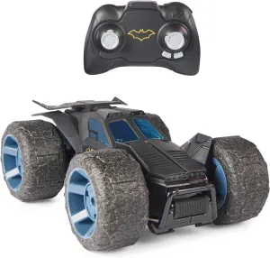 DC Comics, Batman Stunt Force Batmobile, Indoor Remote Control Car, Turbo Boost & Crazy Stunts, Collectible Super Hero Kids Toys for Boys and Girls 4 and Up