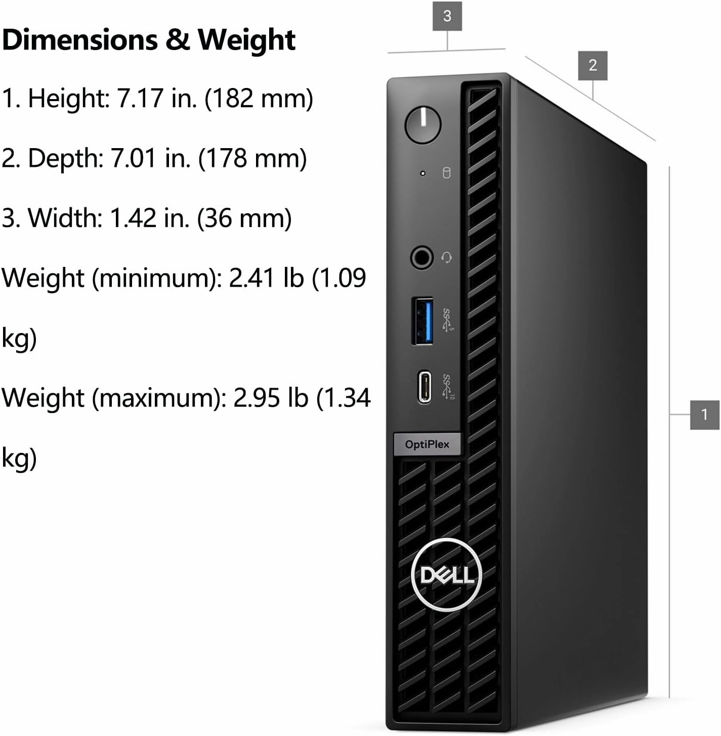 Dell OptiPlex 7020 MFF Micro Form Factor Mini Business Desktop Computer, 14th Gen Intel 14-Core i5-14500T (Beat i7-13700T), 32GB DDR5 RAM, 1TB PCIe SSD, WiFi 6E, 2 DisplayPorts   HDMI, Win 11 Pro
