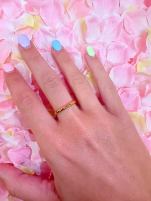 Delta Zeta Engraved Stack Ring