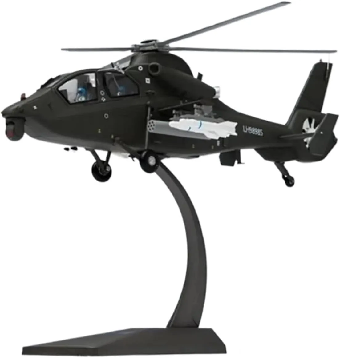 Diecast Plane Model 1：48 Scale for WZ-19 Helicopter Finished Alloy Military Aircraft Model Souvenir Collection