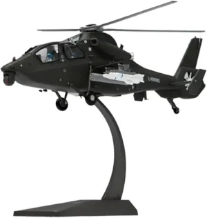 Diecast Plane Model 1：48 Scale for WZ-19 Helicopter Finished Alloy Military Aircraft Model Souvenir Collection