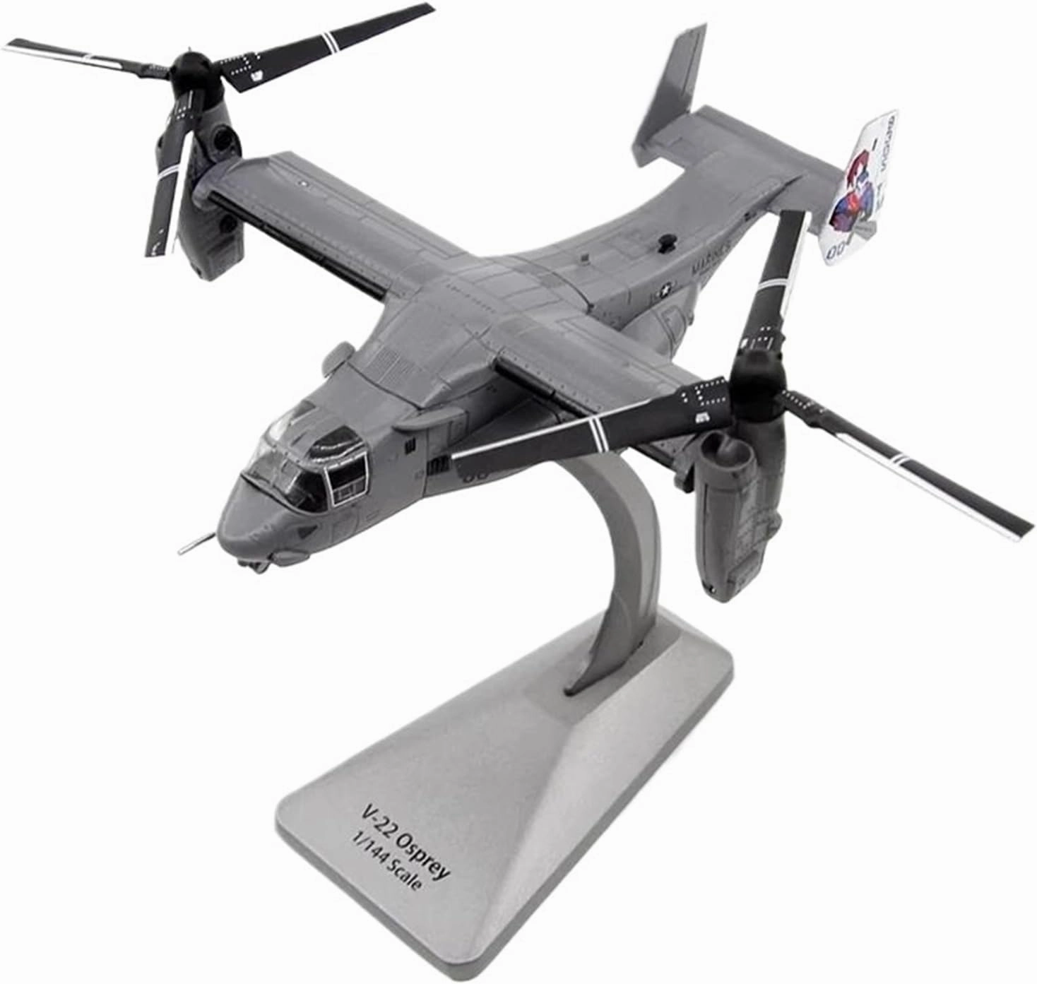Diecast Plane Model 1:144 for MV-22B Variable Wing Osprey Transport Helicopter Amphibious Metal Plane Model
