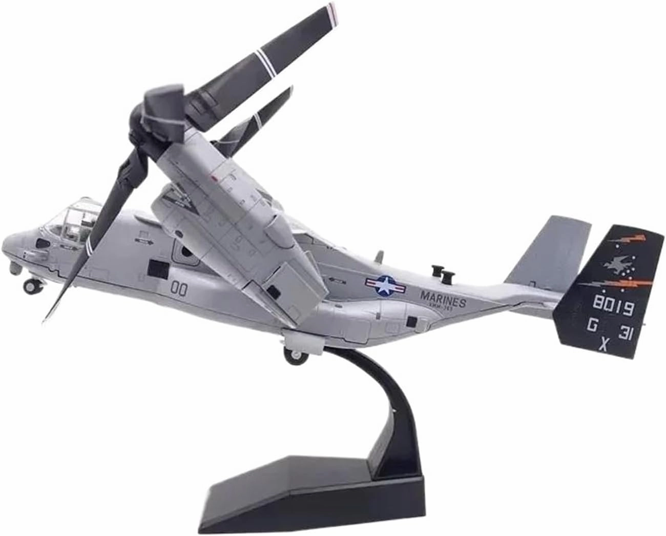 Diecast Plane Model 1: 72 for V-22 Osprey Military Transport Fighter Helicopter Model Ornaments Display Collection