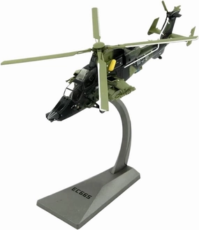 Diecast Plane Model 1:72 Scale EC665 Tiger Helicopter Replica Model Army Fighter Aircraft Airplane for Collection
