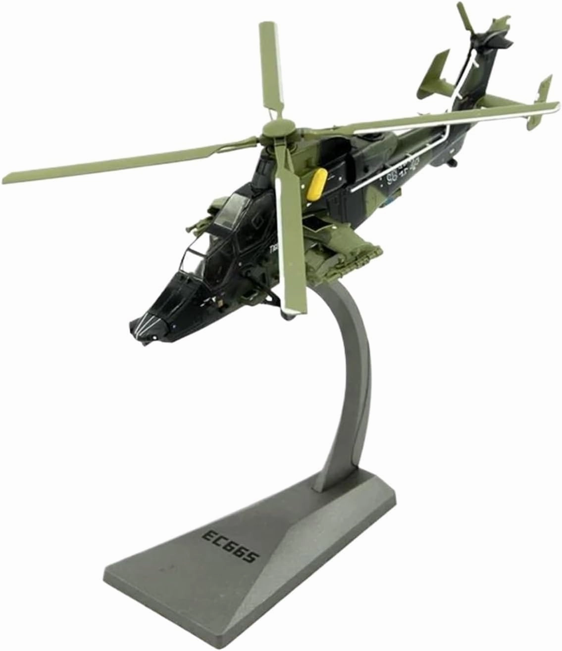 Diecast Plane Model 1:72 Scale EC665 Tiger Helicopter Replica Model Army Fighter Aircraft Airplane for Collection