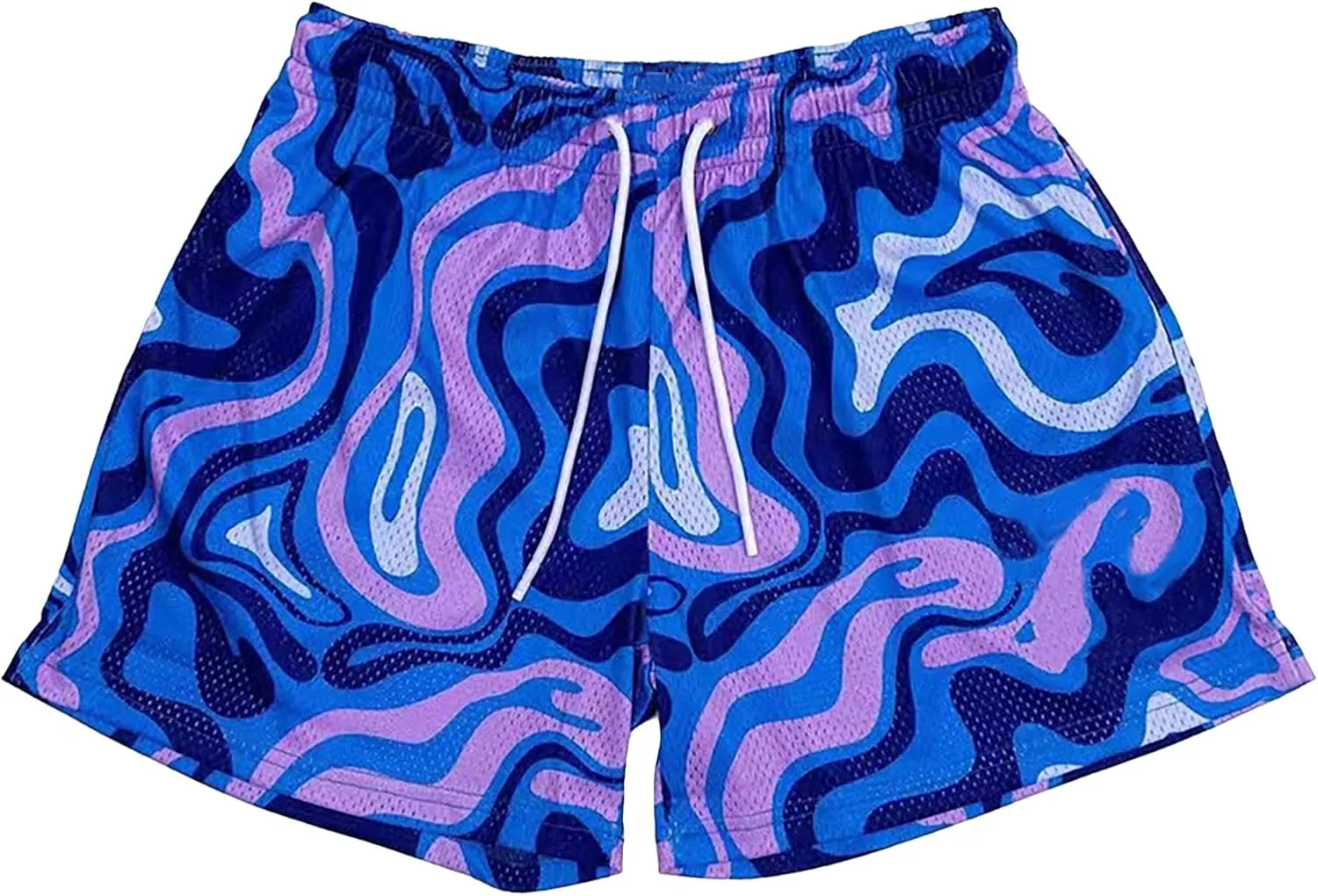 DIOTSR Mens Art Graphic Basketball Shorts Casual Athletic Running Shorts Cool Streetwear Designer Shorts Drawstring