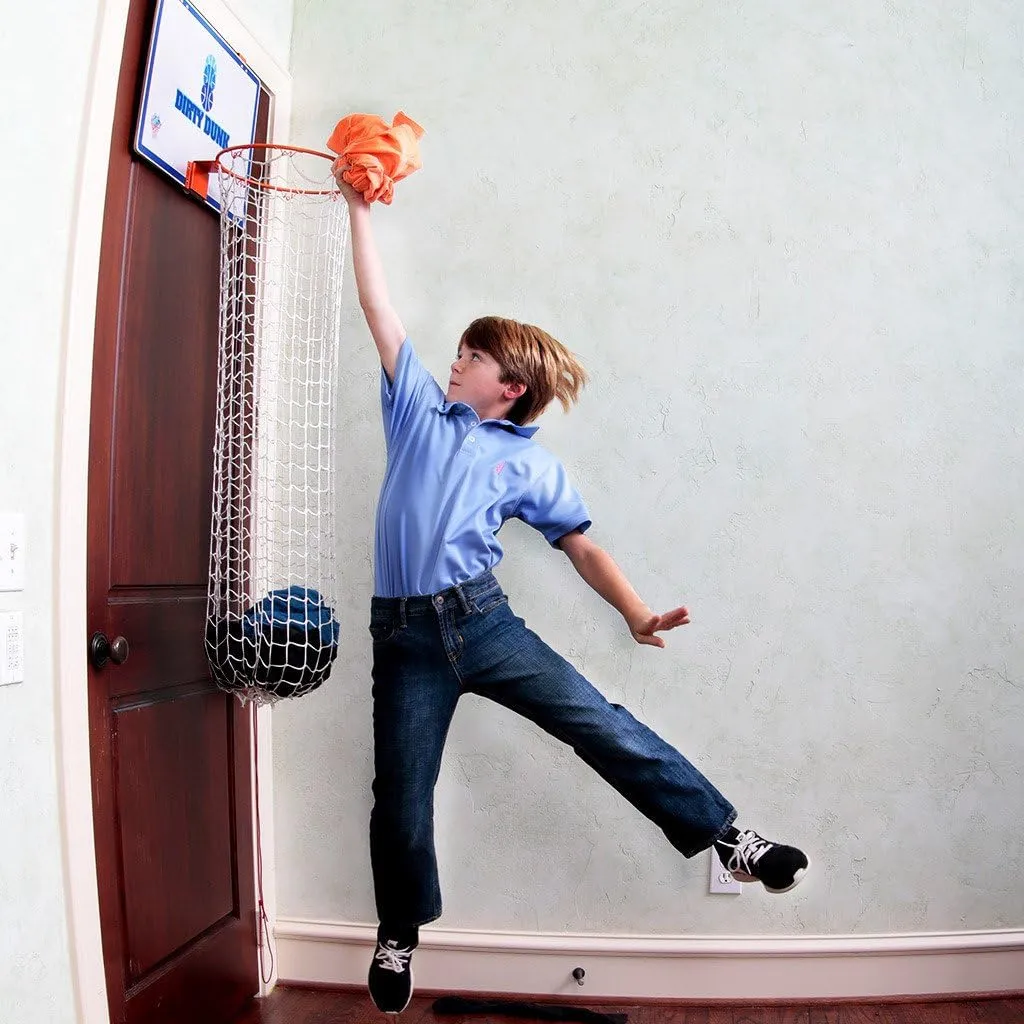 Dirty Dunk Over-The-Door Basketball Hoop Laundry Hamper, Original Theme (20),36 months to 9600 months