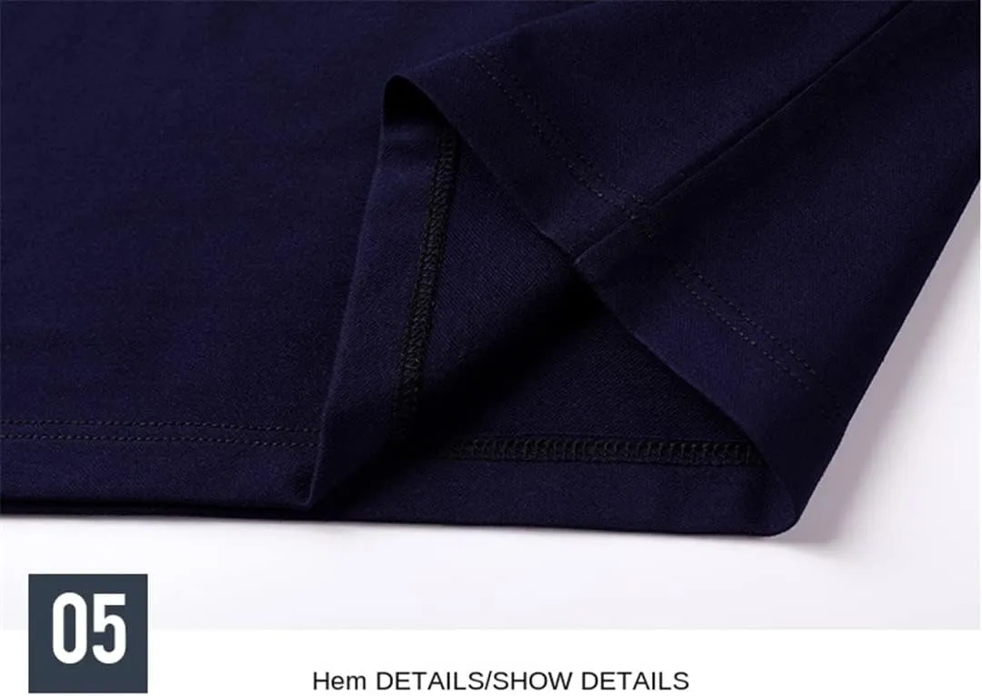 Disimlarl Men Designer Striped Classic Contrast Color Polo Shirt Casual Long Sleeve Lapel Tops