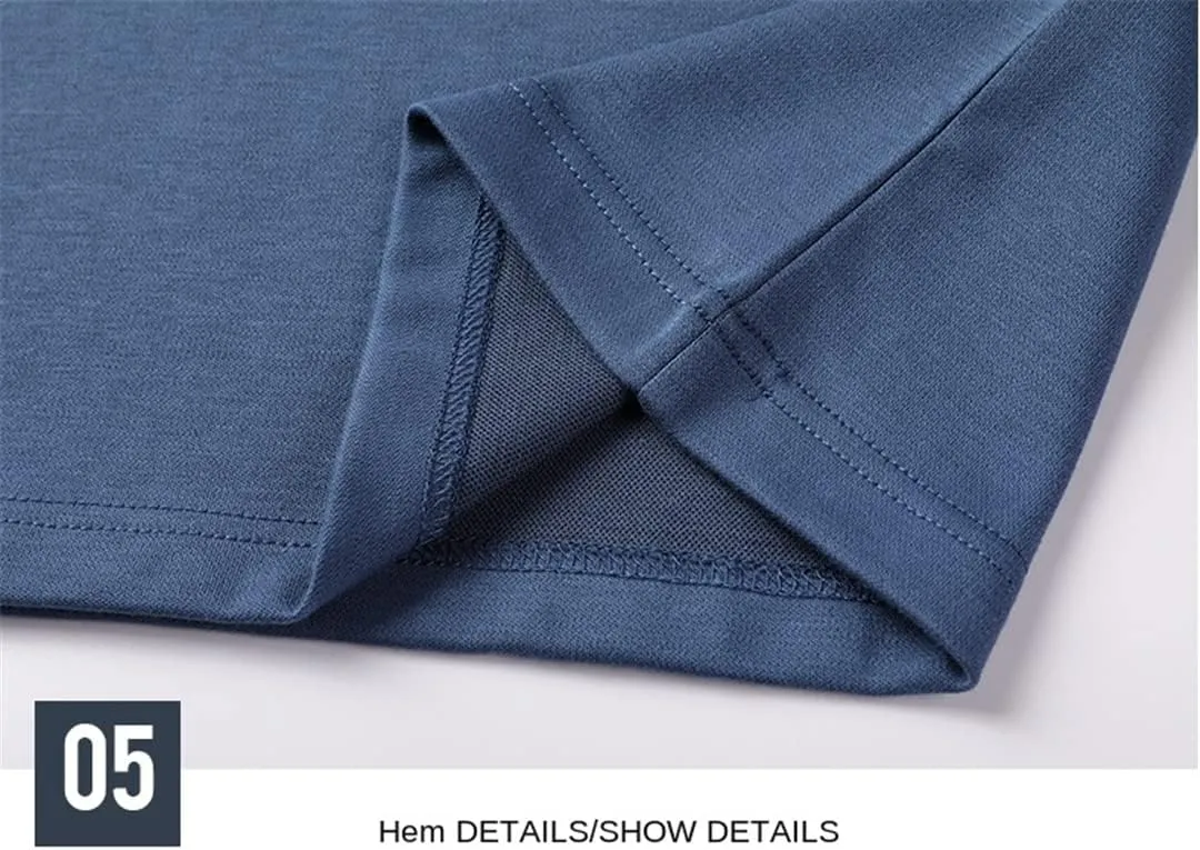 Disimlarl Men Polo Shirts Designer Striped Plain Simple Short Sleeve Casual Striped Contrast Color Tops