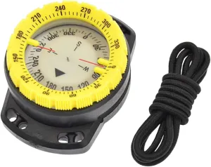 Dive Compass Surfing Luminous Underwater 50m Wrist Compass Night Vision Waterproof Navigation Compass with Bungee Gray Guide