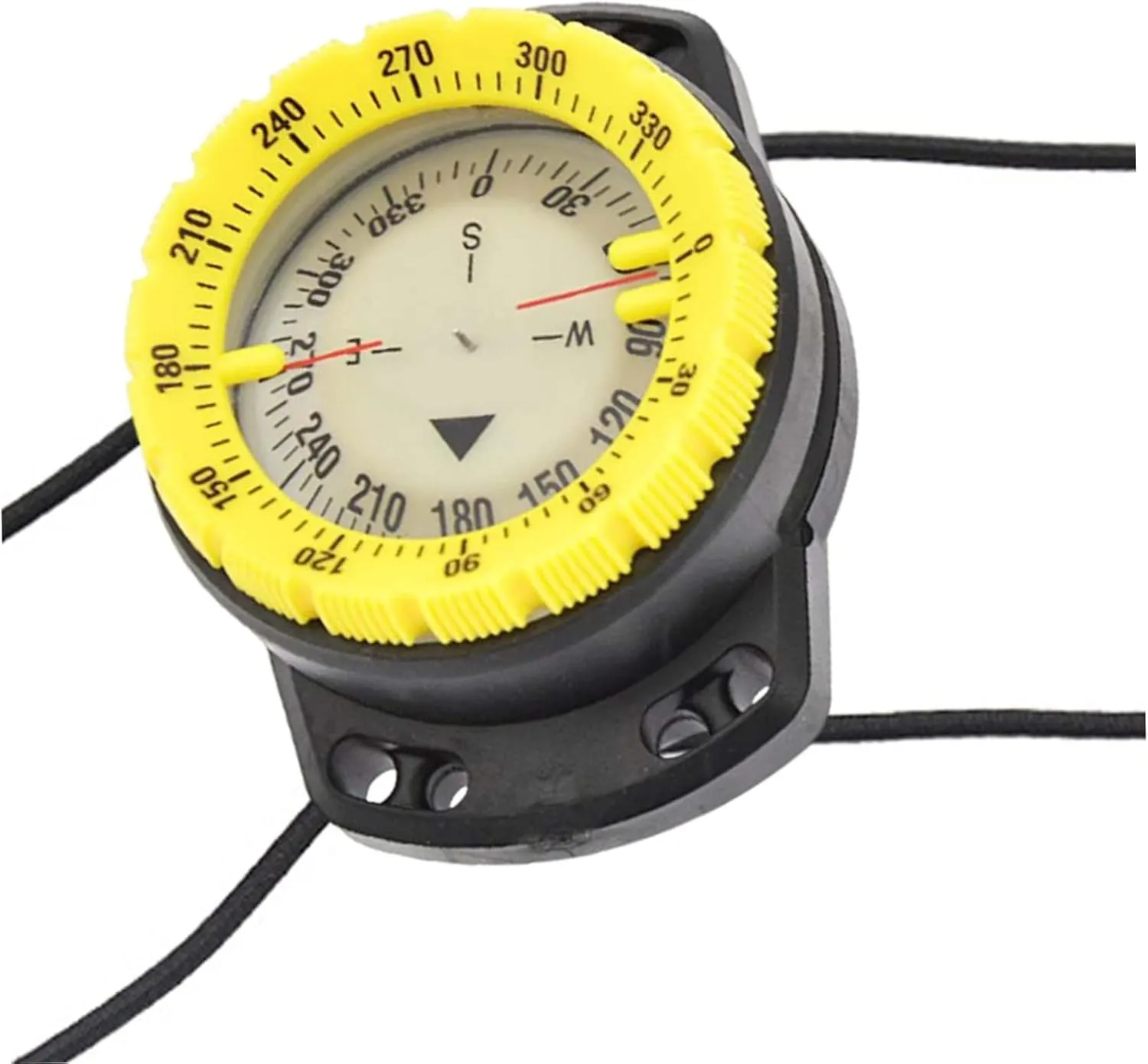 Dive Compass Surfing Luminous Underwater 50m Wrist Compass Night Vision Waterproof Navigation Compass with Bungee,Boating Accessory
