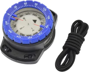 Dive Compass Surfing Luminous Underwater 50m Wrist Compass Night Vision Waterproof Navigation with Bungee Watch Band Wrist
