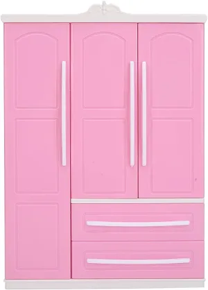 Doll Houses, Barbie Closet, Toys Gift Dollhouse Dollhouse Wardrobe Doll Closet Barbie Wardrobe for Girls Home Kids Dolls