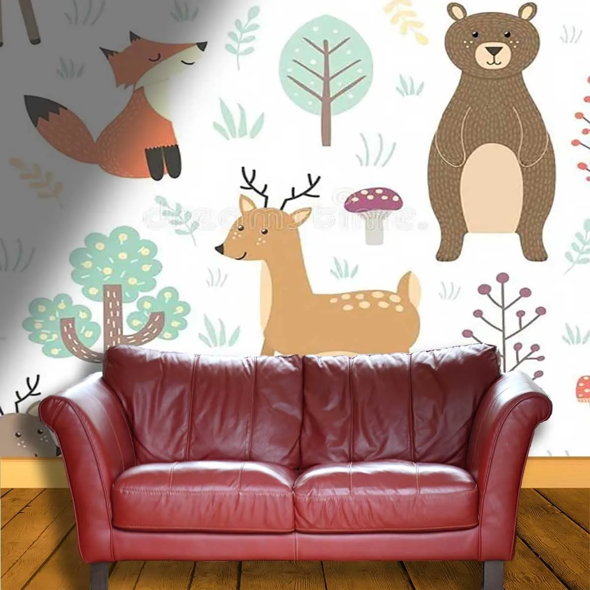 Dollhouse Wallpaper Peel and Stick Boho Decor Stickers for Walls Decoration Cute Simple Kids Wall Clings Versatile for Various Spaces (W) 118" X(H) 110"