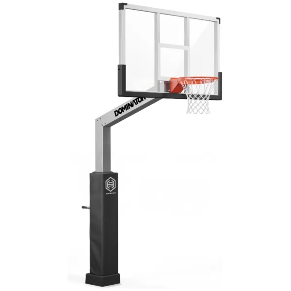 Dominator 72" Glass Backboard Adjustable Hoop 724-aa