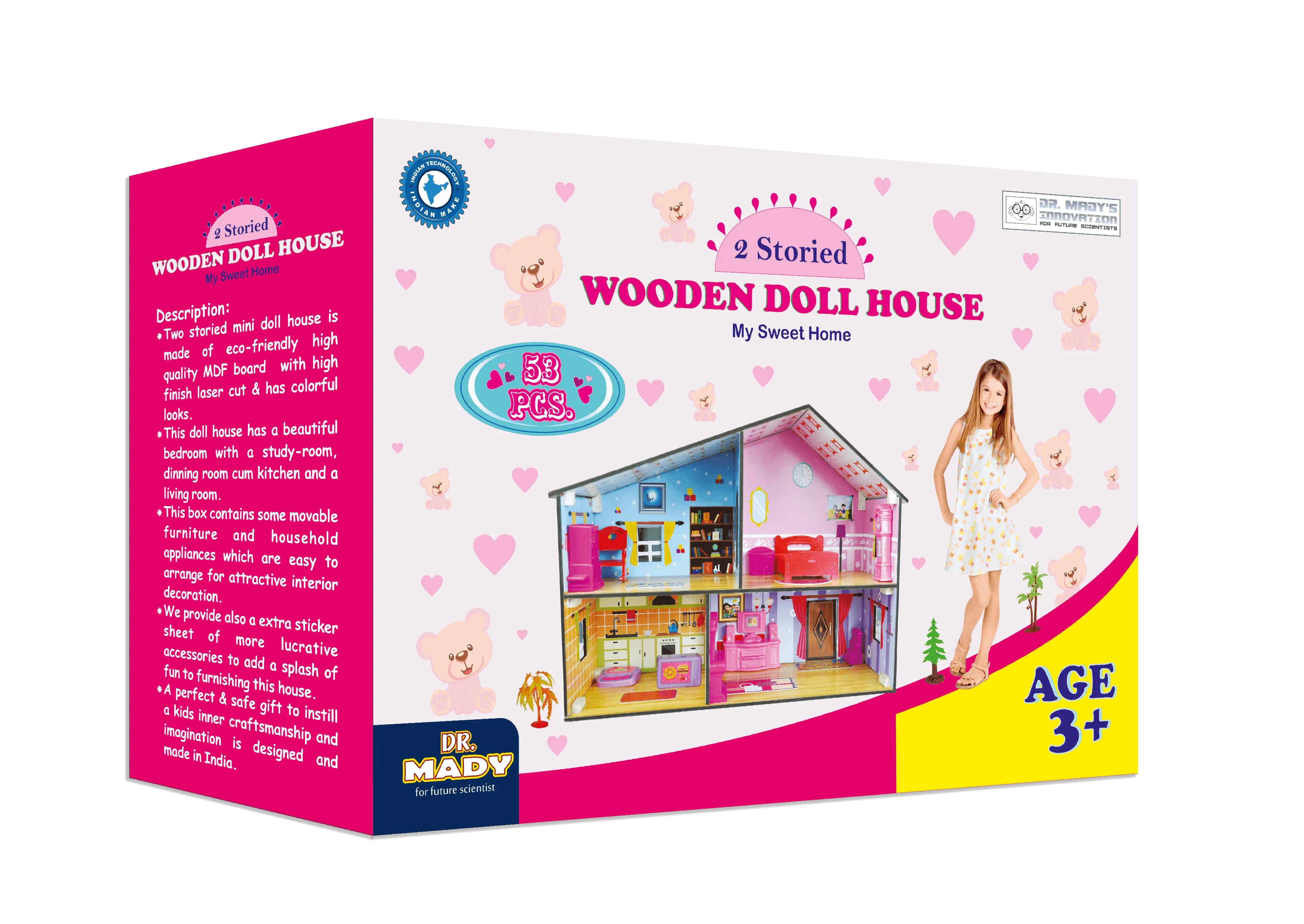 Dr. Mady's Mini Doll House - Multicolored