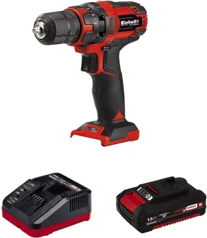 Einhell TE-CD Power X-Change 18-Volt Cordless 3/8-Inch Variable Speed Drill/Driver, w/ 310 In-Lbs Torque, 20 1 Torque Settings, 550-RPM MAX, LED Light