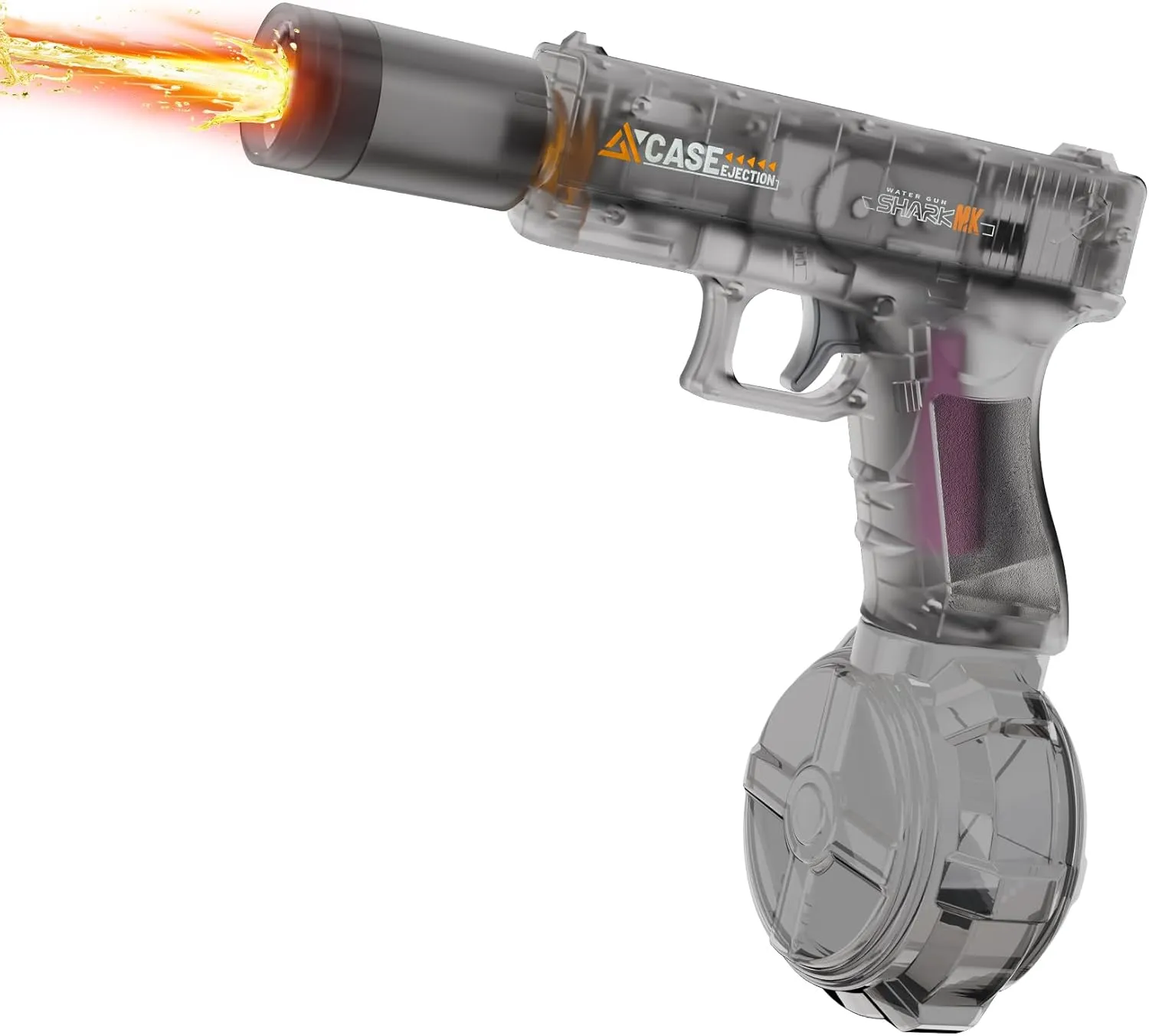 Electric Water Gun for Adults Kids, Automatic Water Gun with Muzzle Flash & Recoil Effect Electric Squirt Gun Up to 26 FT Range for Swimming Pool Party Beach Outdoor Activity