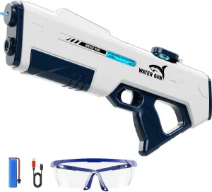 Electric Water Gun for Kids & Adult with Rechargeable Battery, Water Squirt Blaster Toy for Boys, Summer Beach Pool Backyard Outdoor Toys