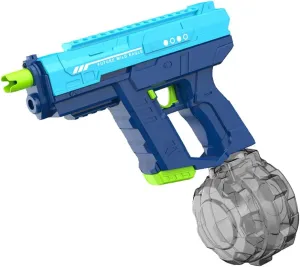 Electric Water Gun Triple Function, Dual Mode, Auto Water Absorption, High Capacity, Perfect Water Gun Toy for Outdoor Play & Summer Fun Toy - Squirt Gun for Ages 6  Blue