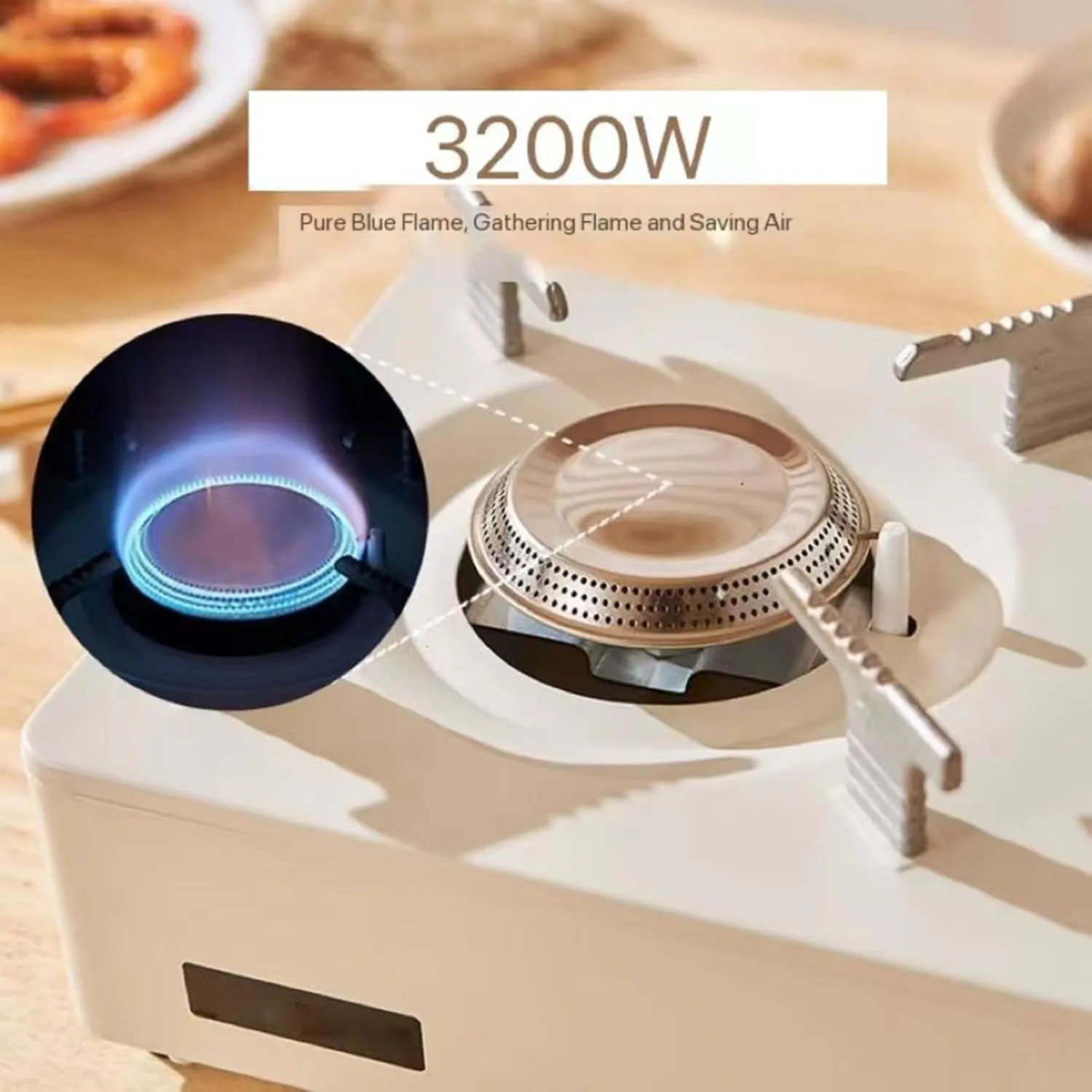 Emergency Gear Camping Mini Butane Portable Gas Stove with Carrying Case, Stainless Steel,Single Burner