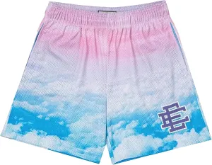 Eric Shorts Mesh Print Drawstring Shorts Hip Hop Casual Cool Workout Basketball Short Pants
