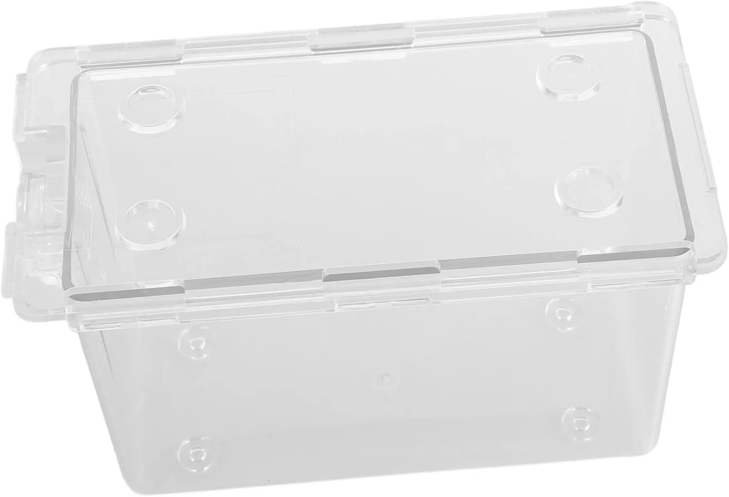 ERINGOGO Clear Card Holder Storage Box Portable Plastic Organizer for Gaming Cards and More Spacious Design for Efficient Organization Lightweight and Versatile for Easy Carrying