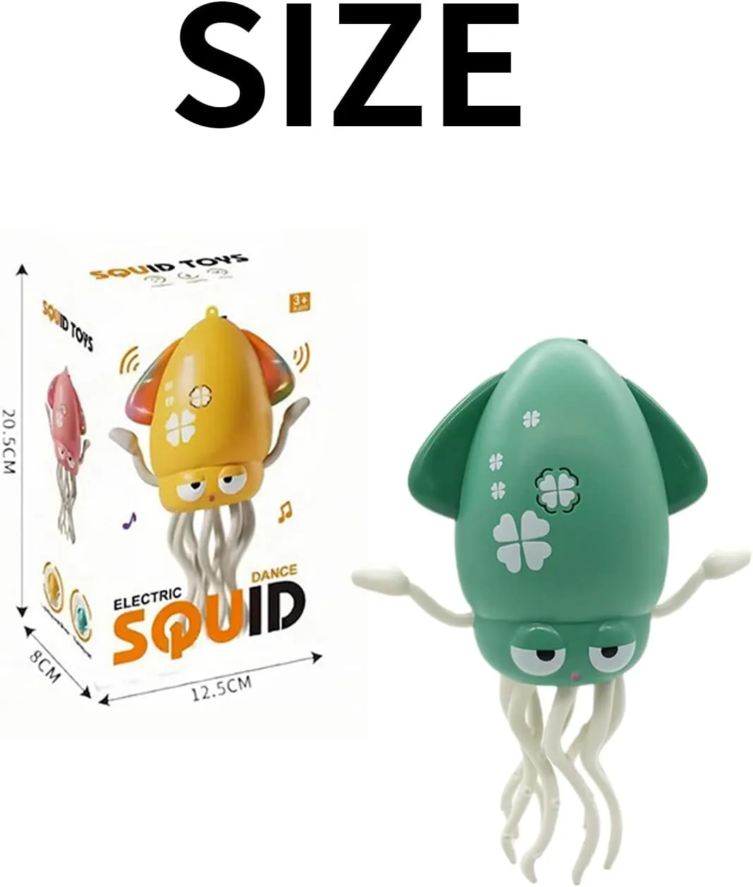 ERYNA Upgraded Smart Tentacle Explorer 2025 New Wiggly Wonder Octopus, Auto-Avoidance Dancing Sliding Companion,Flashing LED Lights USB Rechargeable Robotic Fun for Cats Dogs&Family (Mix-3Pcs)